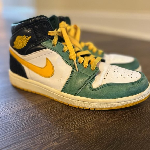 Nike Air Jordan 1 Retro Mid "Sonics" - Picture 1 of 6